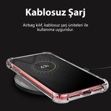 Fibaks Apple iPhone 7 Kılıf AntiShock Köşe Korumalı Darbe Emici Crystal Berrak Şeffaf Sert Silikon