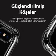 Fibaks Apple iPhone Xs Max Kılıf AntiShock Köşe Korumalı Darbe Emici Crystal Berrak Şeffaf Sert Silikon