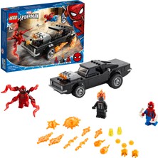 LEGO® Marvel Örümcek Adam ile Ghost Rider Carnage#a Karşı 76173 - Çocuklar için Koleksiyonluk Oyuncak Yapım Seti (212 Parça)