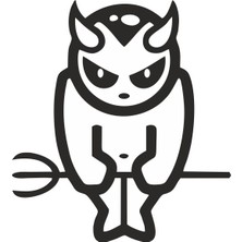 Sticker Fabrikası Şeytan Sticker 00463