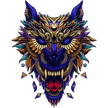 Sticker Fabrikası Kurt Sticker 00458