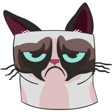 Üzgün Kedi Sticker 00460