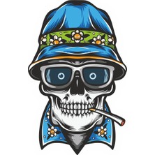 Sticker Fabrikası Kurukafa Kuru Kafa Sticker 00551