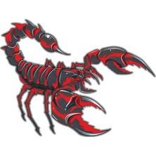 Sticker Fabrikası Akrep Sticker 00464