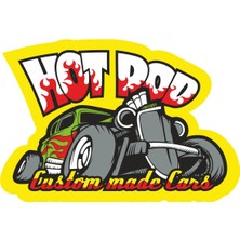 Sticker Fabrikası Hod Rod Sticker 00644