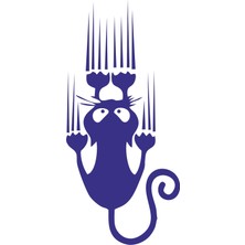 Sticker Fabrikası Kedi Tırmalaması Sticker 00673