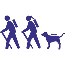 Sticker Fabrikası Yürüyüş Aile Tracking Sticker 00544