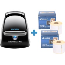 Ecotag Dymo 450 Etiket Yazıcı ve 2 Adet Ecotag 101 mm 54 mm Etiket