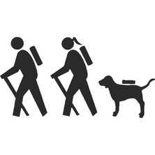 Sticker Fabrikası Yürüyüş Aile Tracking Sticker 00544