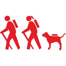 Sticker Fabrikası Yürüyüş Aile Tracking Sticker 00544