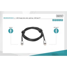 Dıgıtus Veri/şarj Kablosu, Lightning-Usb-C™, Mfı, 1 M, 2'li Paket