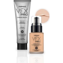 Farmasi Vfx Pro Fondöten 30 ml- 02 Natural Beige+Vfx Pro Makyaj Bazı 25 ml