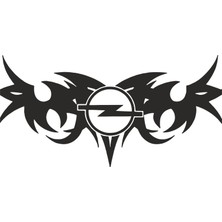 Sticker Fabrikası Kanatlı Opel Logo Sticker 00527