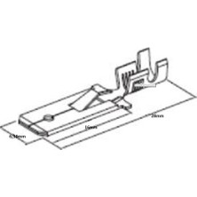 Mesa 300 Adet Uzun Erkek Fiş, Kablo Ucu, 6,3mm, TE:2308 (SF1EU)