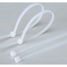 Pemsan  Plastik Cırt Kelepçe ( Kablo Bağı) Beyaz 10 cm x 2,5 mm