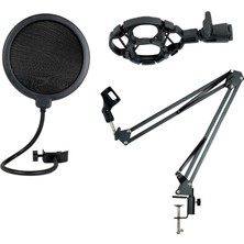 Provoice As-21 Stüdyo Mikrofon Standı + Shock Mount + Pop Filtre