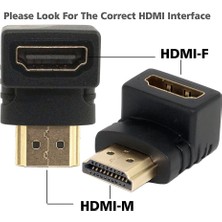 Wozlo 90 Köşe Dirsek Erkek-Dişi HDMI Çevirici