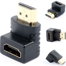 Wozlo 90 Köşe Dirsek Erkek-Dişi HDMI Çevirici