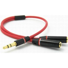 Wozlo 3.5mm Stereo Ses Kulaklık Çoklayıcı Kablo