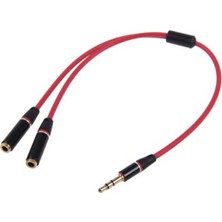 Wozlo 3.5mm Stereo Ses Kulaklık Çoklayıcı Kablo