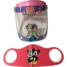 GÜRBEY PAZARLAMA Sue And Se Çocuklar Için Koruyucu Siperlik + Mickey Mouse Maske