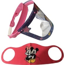 GÜRBEY PAZARLAMA Sue And Se Çocuklar Için Koruyucu Siperlik + Mickey Mouse Maske