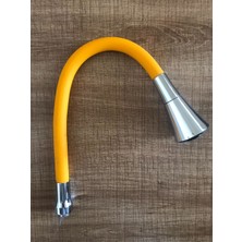 Beyazsu Sarı Renkli Oynar Başlıklı Tasarruflu Huni Başlı Silikon Musluk Başlığı Kubar