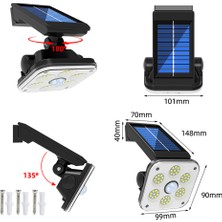 Buyfun LED Solar Lamba İnsan Endüksiyonu Dönebilen Sokak Lambası (Yurt Dışından)