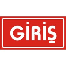 İzmir Serigrafi Giriş (Kendinden Yapışkanlı Etiket) 17 x 35 cm