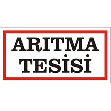 İzmir Serigrafi Arıtma Tesisi Galvaniz Uyarı Levhası 17 x 35 cm