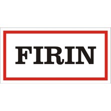 İzmir Serigrafi Fırın (Kendinden Yapışkanlı Etiket) 17 x 35 cm