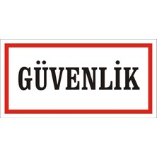 İzmir Serigrafi Güvenlik 2.6 mm PVC Uyarı Levhası 17 x 35 cm