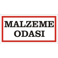 İzmir Serigrafi Malzeme Odası (Kendinden Yapışkanlı Etiket) 17 x 35 cm