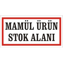İzmir Serigrafi Mamül Stok Ürünü Galvaniz Uyarı Levhası 17 x 35 cm