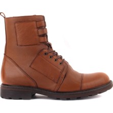 Saillaker’s Sail Lakers - Taba Deri Fermuarlı Erkek Bot