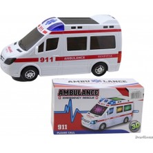 Sole 3D Işıklı Sirenli Çarp Dön Sensörlü Ambulans