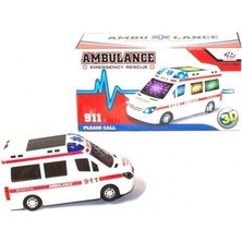 Sole 3D Işıklı Sirenli Çarp Dön Sensörlü Ambulans