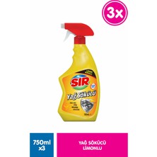 Sir Yağ Sökücü Limon 750 ml 3'lü