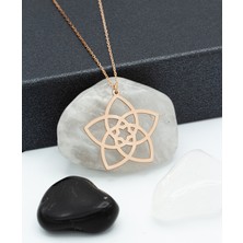 Dkmn Silver Venüs Aşk Çiçeği 925 Ayar Gümüş Kolye