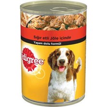 Pedigree Siğir Etli Biftekli Konserve Köpek Mamasi 400 gr x 12 Adet