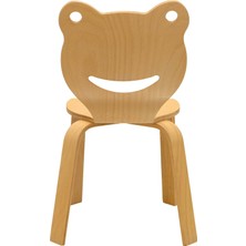Ens Kids Collection FROG Naturel Ahşap Çocuk Sandalyesi 2 - 7 Yaş