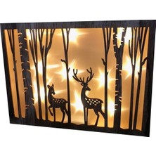 Magicledcorner LED Işıklı Geyikli Pano
