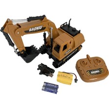 Gepettoys Uzaktan Kumandalı Şarjlı Profesyonel Kepçe Excavator Dozer