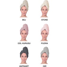 Upline Antrasit Saç Kurutma Bonesi - Havlusu