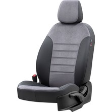 Otom Seat Ibiza 2003-2008 Özel Üretim Koltuk Kılıfı London Design Füme - Siyah