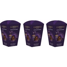 Godiva Bitter Çikolata - Sütlü Çikolata Parçalı Krokant 123 gr x 3