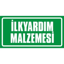 İzmir Serigrafi Ilkyardım Malzemesi 2.6 mm PVC Uyarı Levhası 17 x 35 cm
