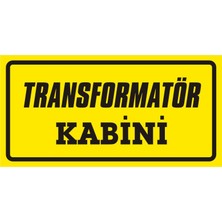 İzmir Serigrafi Transformatör Kabini (Kendinden Yapışkanlı Etiket) 17 x 35 cm