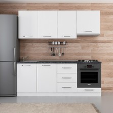 Minar 210 Cm Mutfak Dolabı Beyaz 210-B8