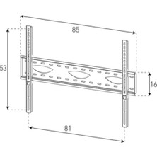 Sonorous 40" - 84" Sabit Tv Askı Aparatı